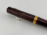 Visconti Manhattan Ruby Red Layered Celluloid Fountain Pen - Medium 18kt Gold Nib