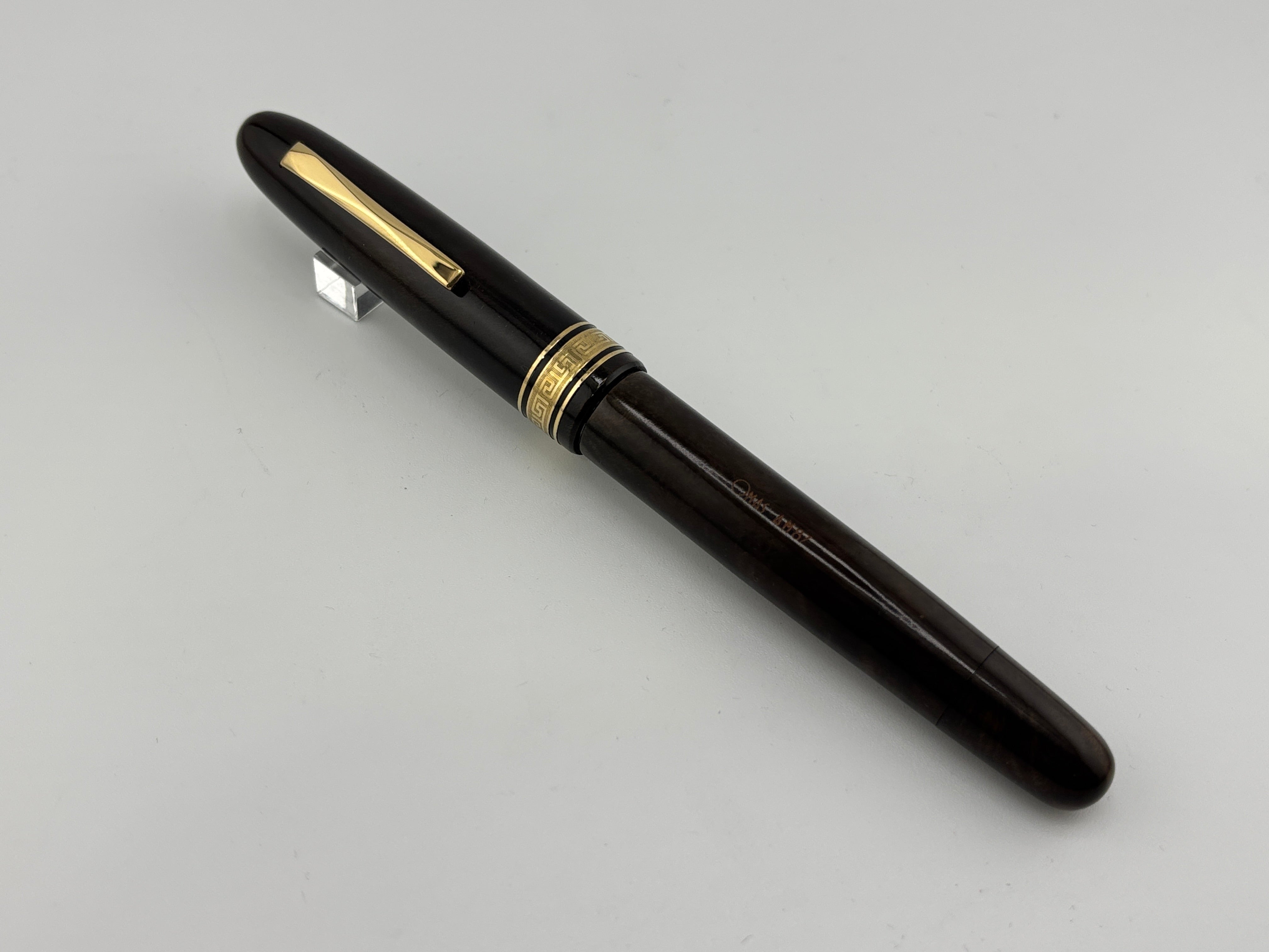 OMAS Largest Size Ogiva AM87 Olive Brown Briarwood Fountain Pen