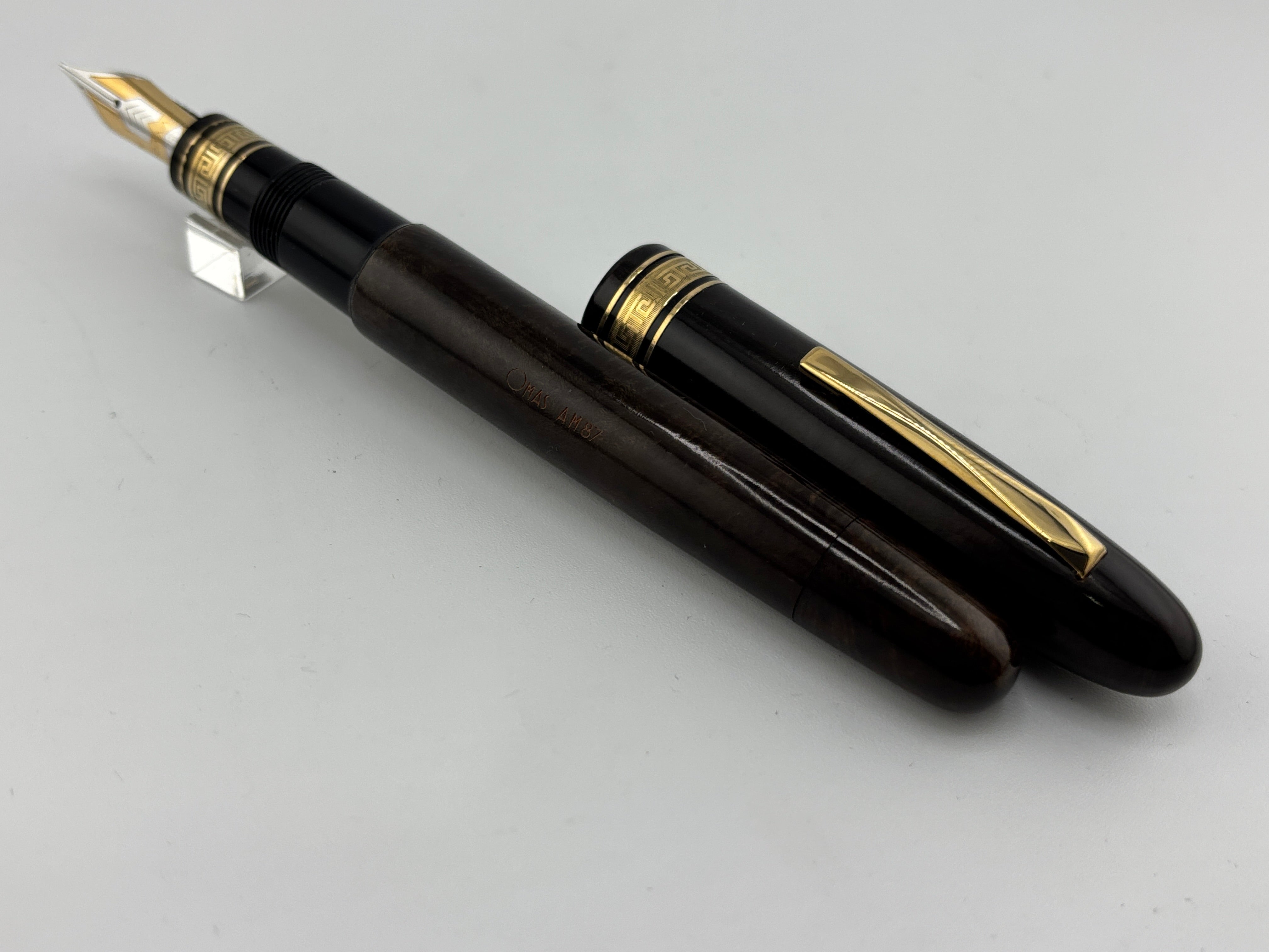 OMAS Largest Size Ogiva AM87 Olive Brown Briarwood Fountain Pen