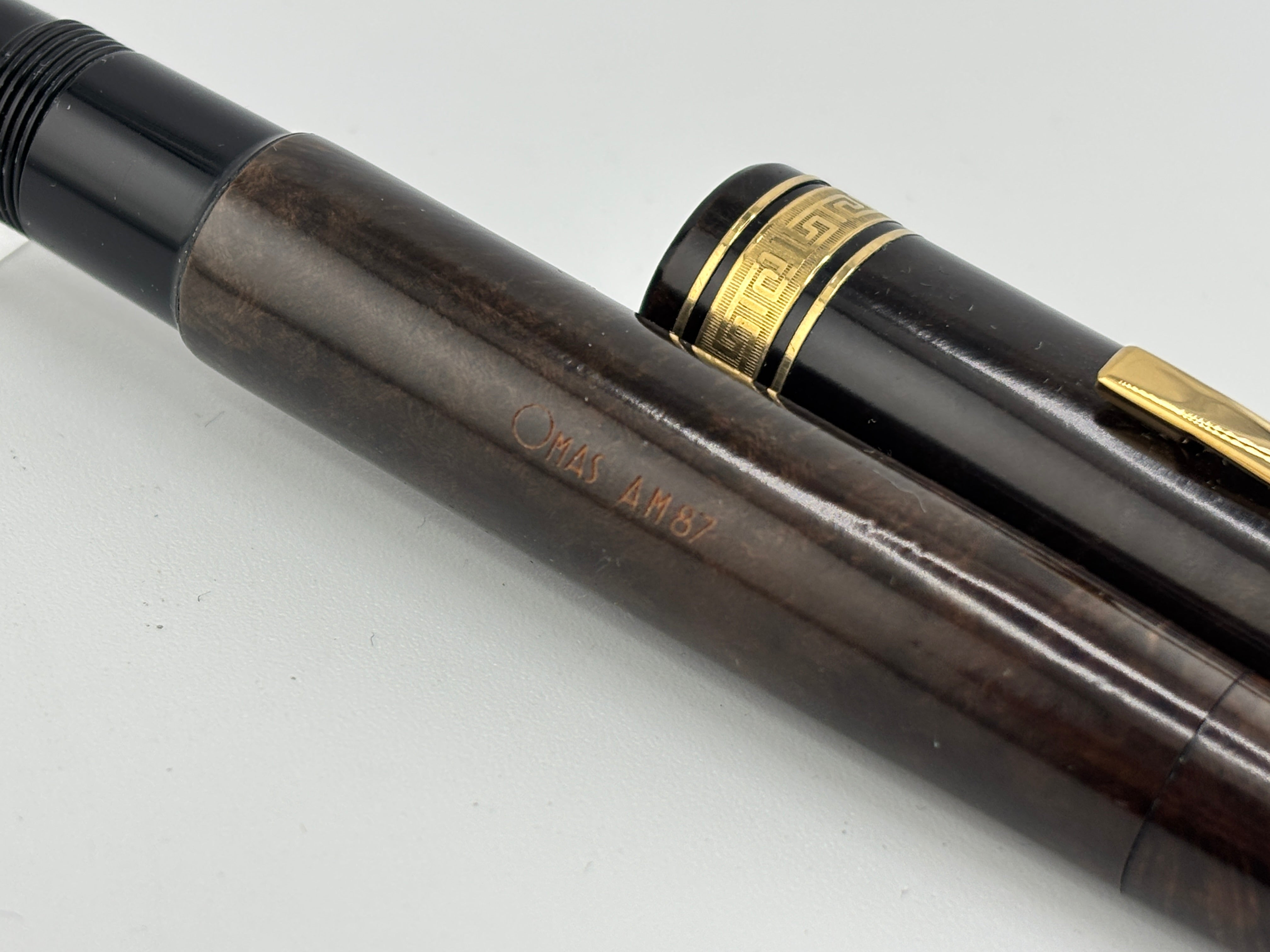 OMAS Largest Size Ogiva AM87 Olive Brown Briarwood Fountain Pen