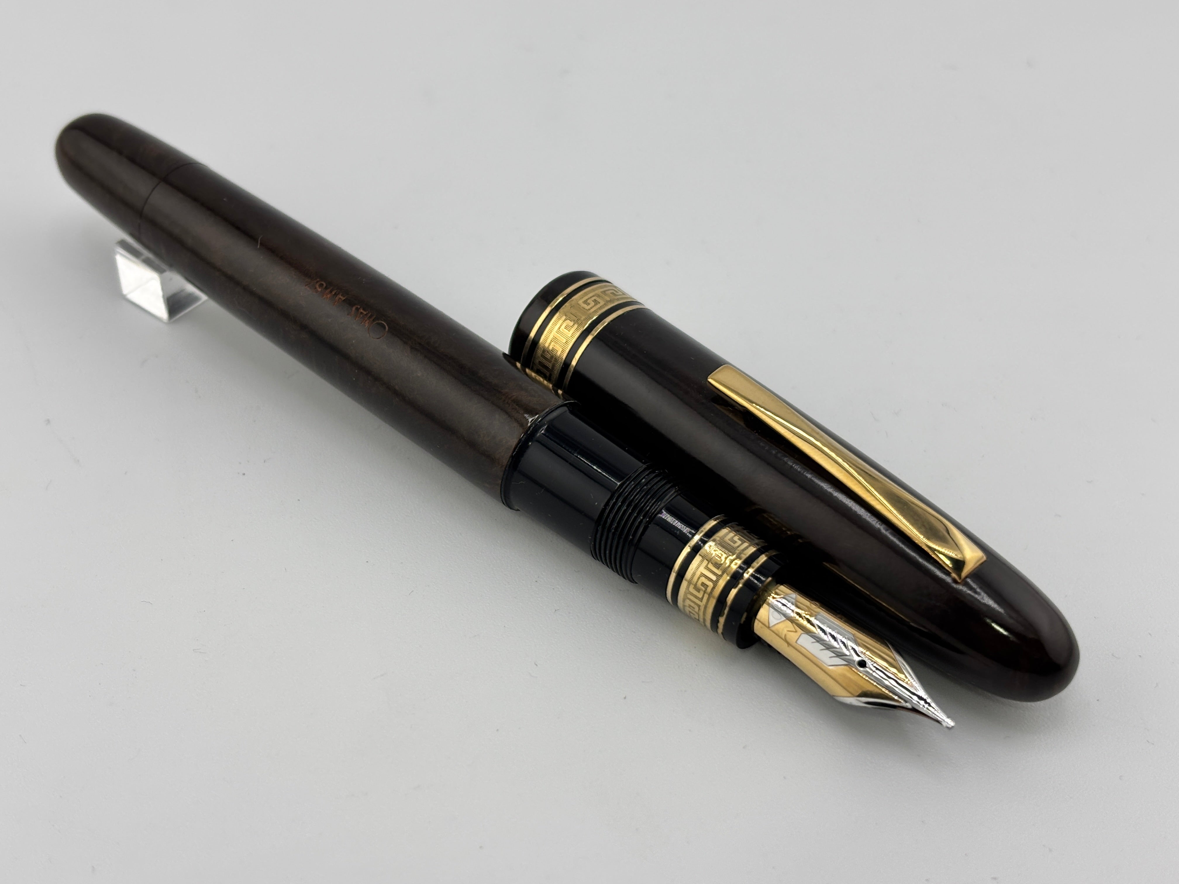 OMAS Largest Size Ogiva AM87 Olive Brown Briarwood Fountain Pen