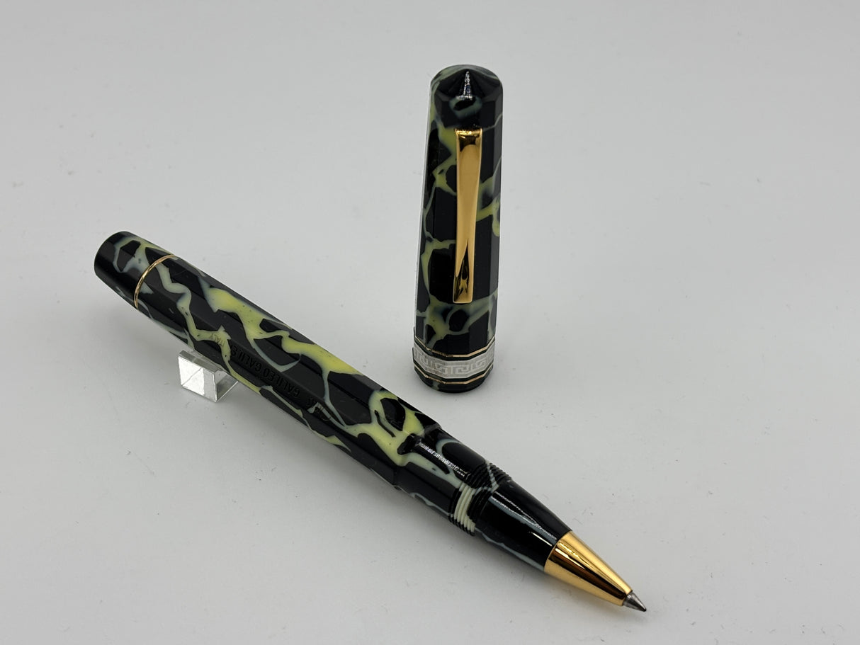 Omas Galileo Galilei Special Edition Pearl & Black Wild Celluloid Rollerball