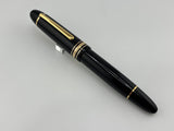 Montblanc Meisterstuck #149 (Largest) Black Resin Fountain Pen - Ultra-Flexible Medium 14C Gold Nib from Factory !!