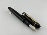 Montblanc Meisterstuck #149 (Largest) Black Resin Fountain Pen - Ultra-Flexible Medium 14C Gold Nib from Factory !!