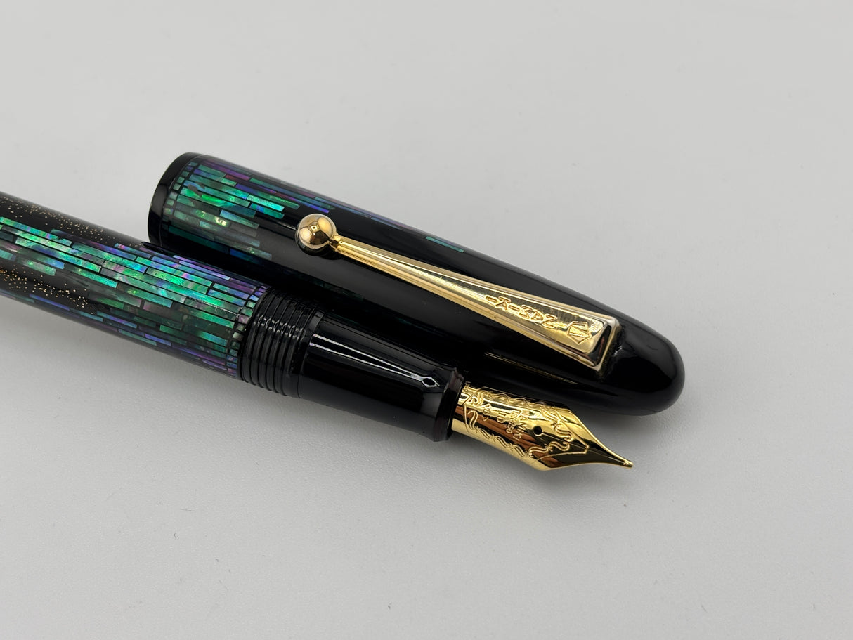Namiki Yukari Raden Nightline Maki-e Fountain Pen - Broad 18kt Gold Nib - THE ORIGINAL!!