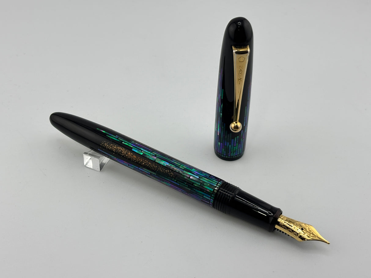 Namiki Yukari Raden Nightline Maki-e Fountain Pen - Broad 18kt Gold Nib - THE ORIGINAL!!