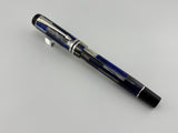 Parker Duofold Special Edition International Mosaic Blue Fountain Pen - Medium 18kt Gold Nib