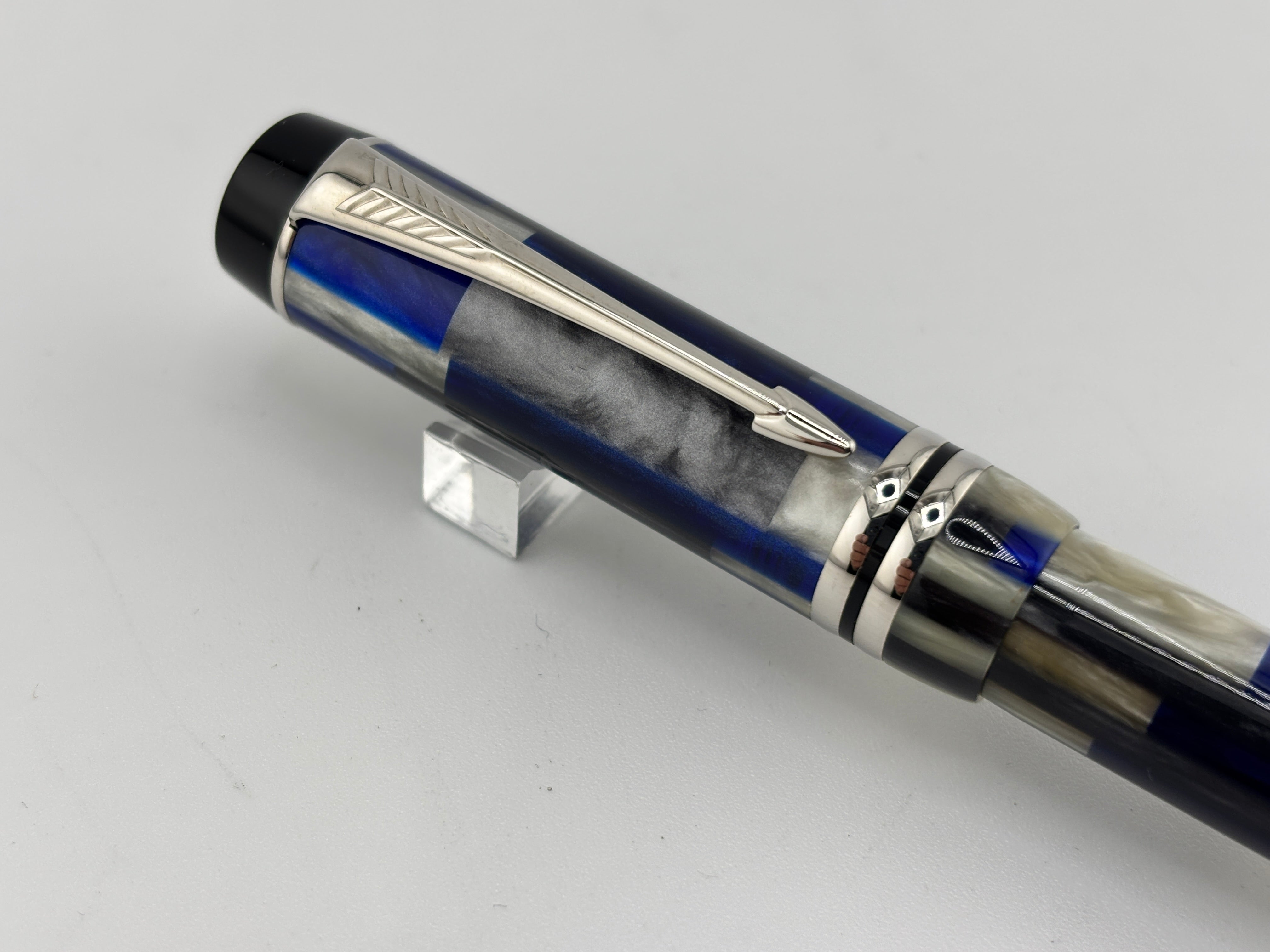 【激レア】PARKER DUOFOLD マーブルブルー Parker Duofold Special Edition International Mosaic Blue Fountain