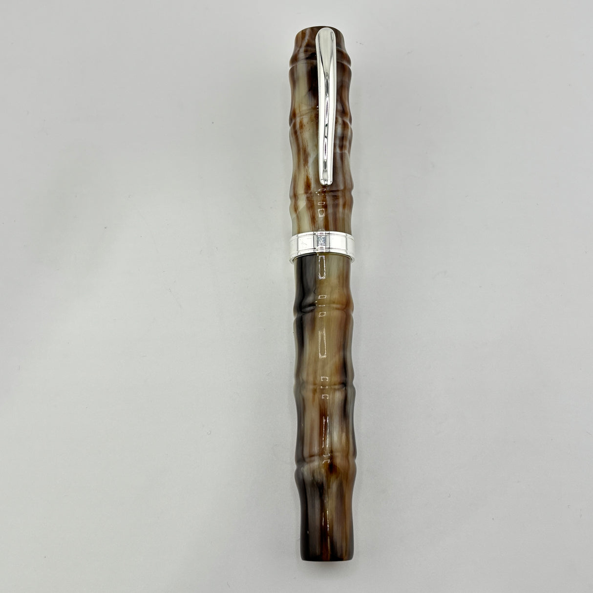 Ranga Pen India Horn Bamboo Silver trim - Fountain Pen