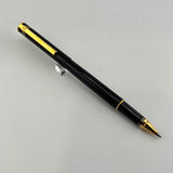 Vintage Diplomat Attache Black Gold Trim - Roller Ball