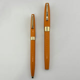 Sheaffer Imperial set Cadmium yellow roller ball and ball pen