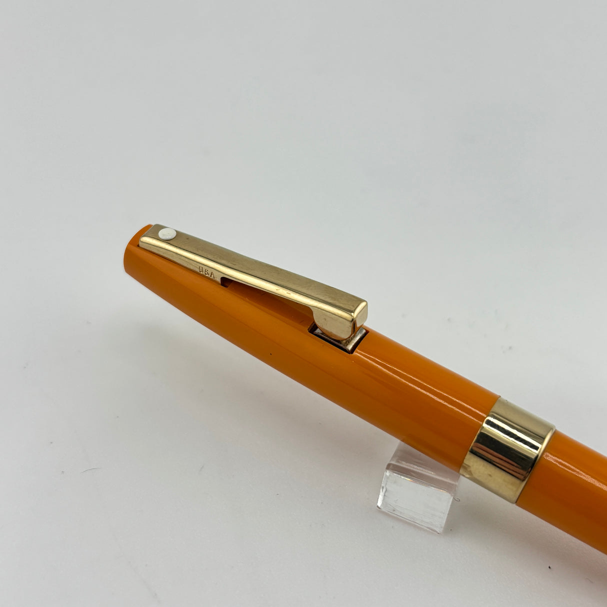 Sheaffer Imperial set Cadmium yellow roller ball and ball pen