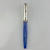 Conklin Coronet Blue Silver Cap - Fountain Pen