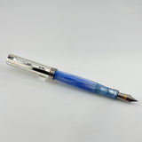 Conklin Coronet Blue Silver Cap - Fountain Pen