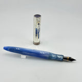 Conklin Coronet Blue Silver Cap - Fountain Pen