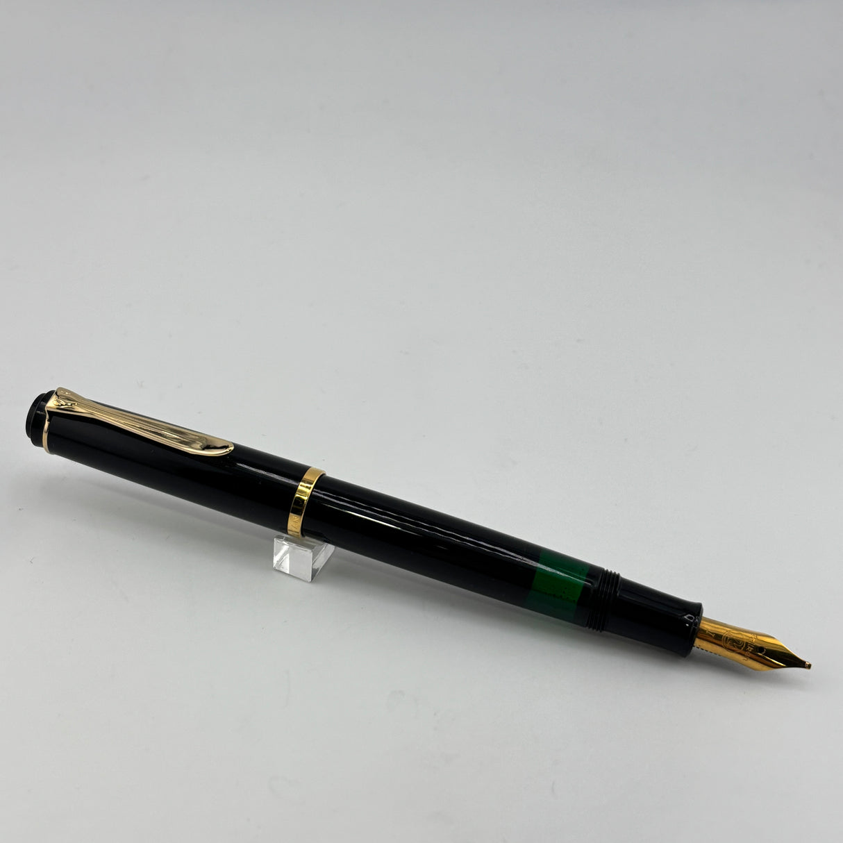 Pelikan M200 Black  Steel nib rare double broad Italic - Fountain Pen
