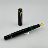 Pelikan M200 Black  Steel nib rare double broad Italic - Fountain Pen