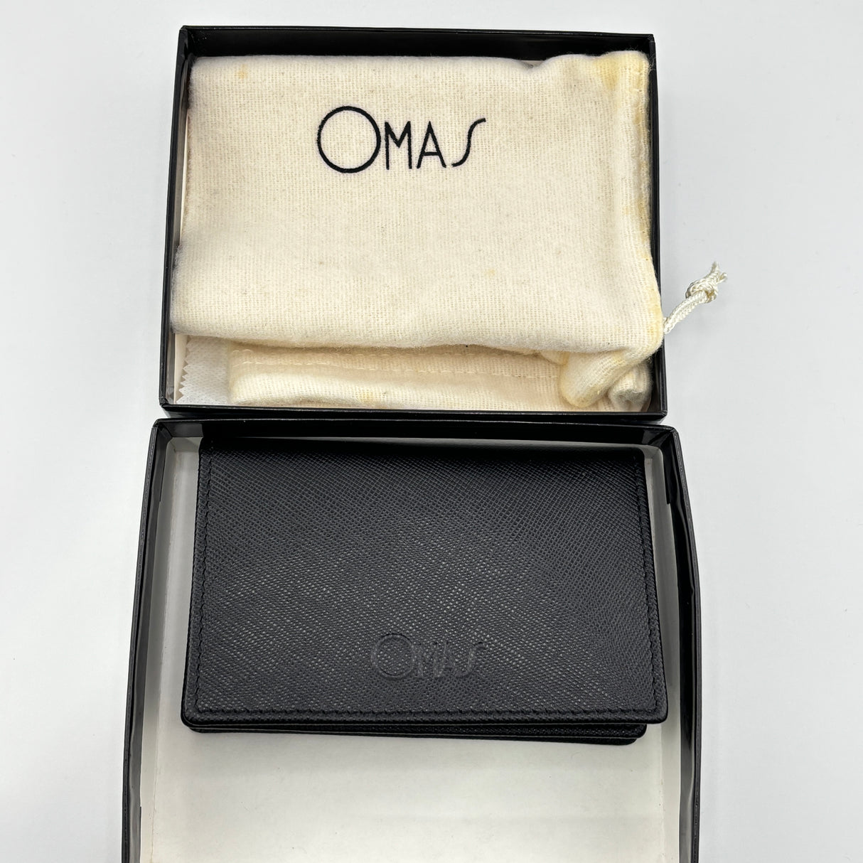 Omas Wallet 100% Black italian Leather top quality !