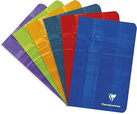 ClaireFontaine Classic wire bound Ruled book 4x6