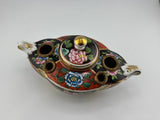 Inkwell Vintage circa 1935 excellent condition - Hand painted Limoges Made in France