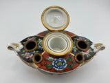 Inkwell Vintage circa 1935 excellent condition - Hand painted Limoges Made in France