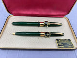 Sheaffer Snorkel set Brown  - New old stock and boxed