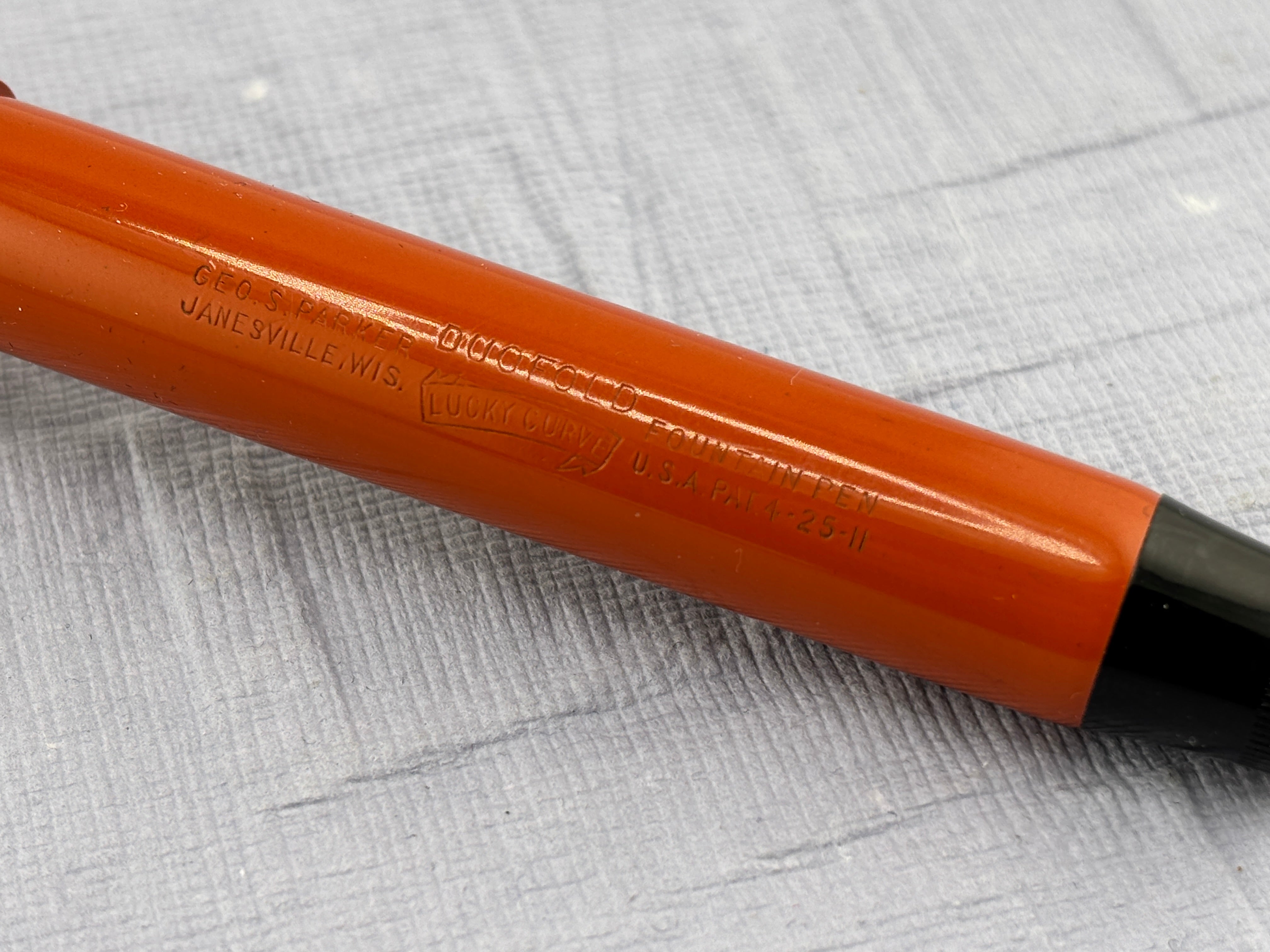 Parker Duofold Senior Orange Hard rubber Fountain Pen – Fountain