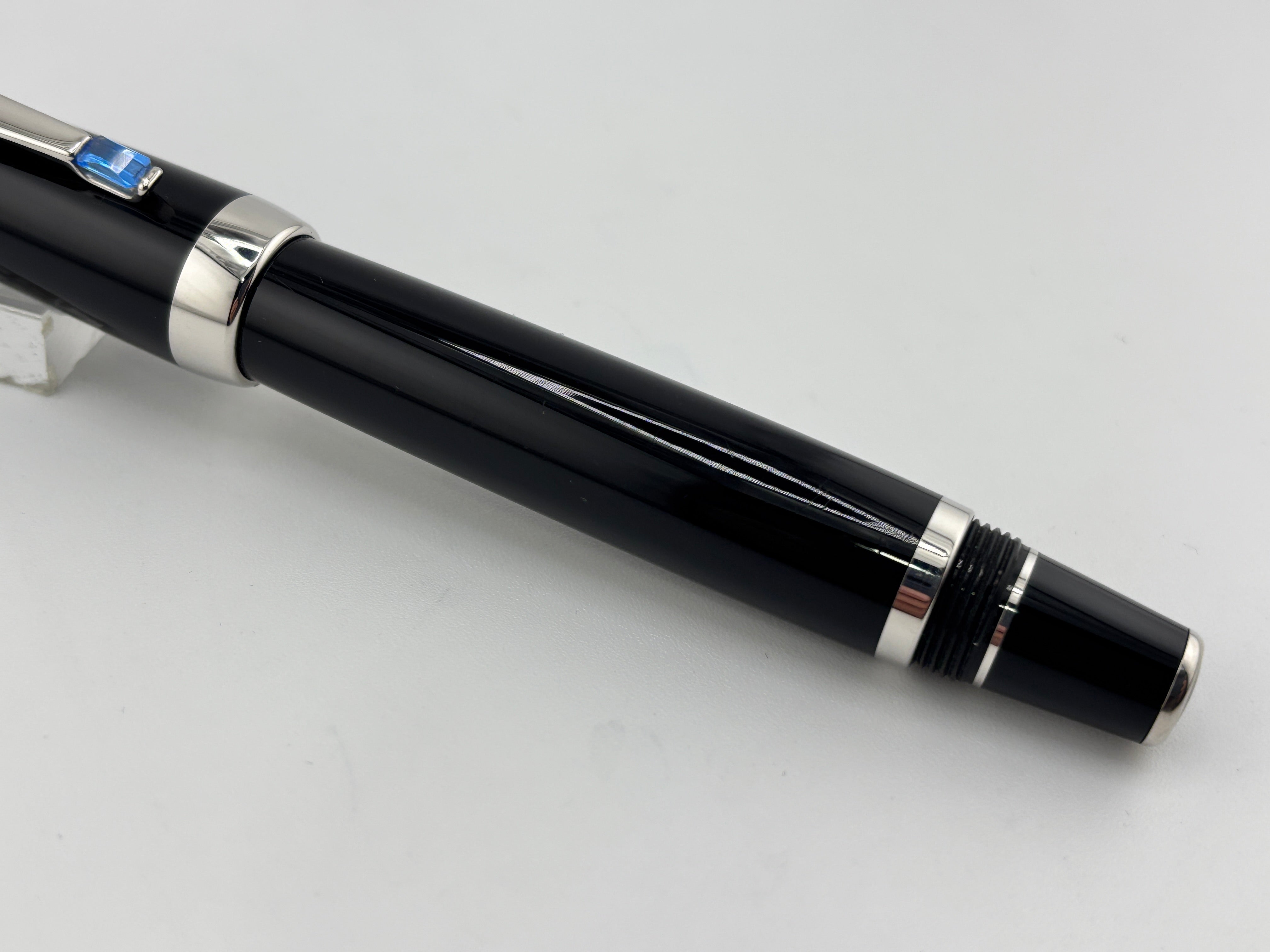 【美品】MONTBLANC Boheme Noir モンブラン ボエム ノワール モンブラン 万年筆 ボエム ノワール プラチナライン MONTBLANC Boheme