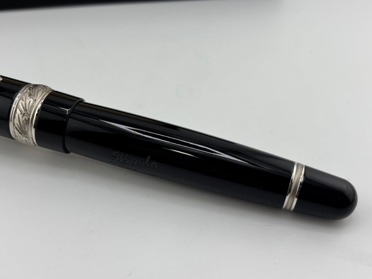 Stipula Firenze Etruria Black Silver trim - Fountain Pen