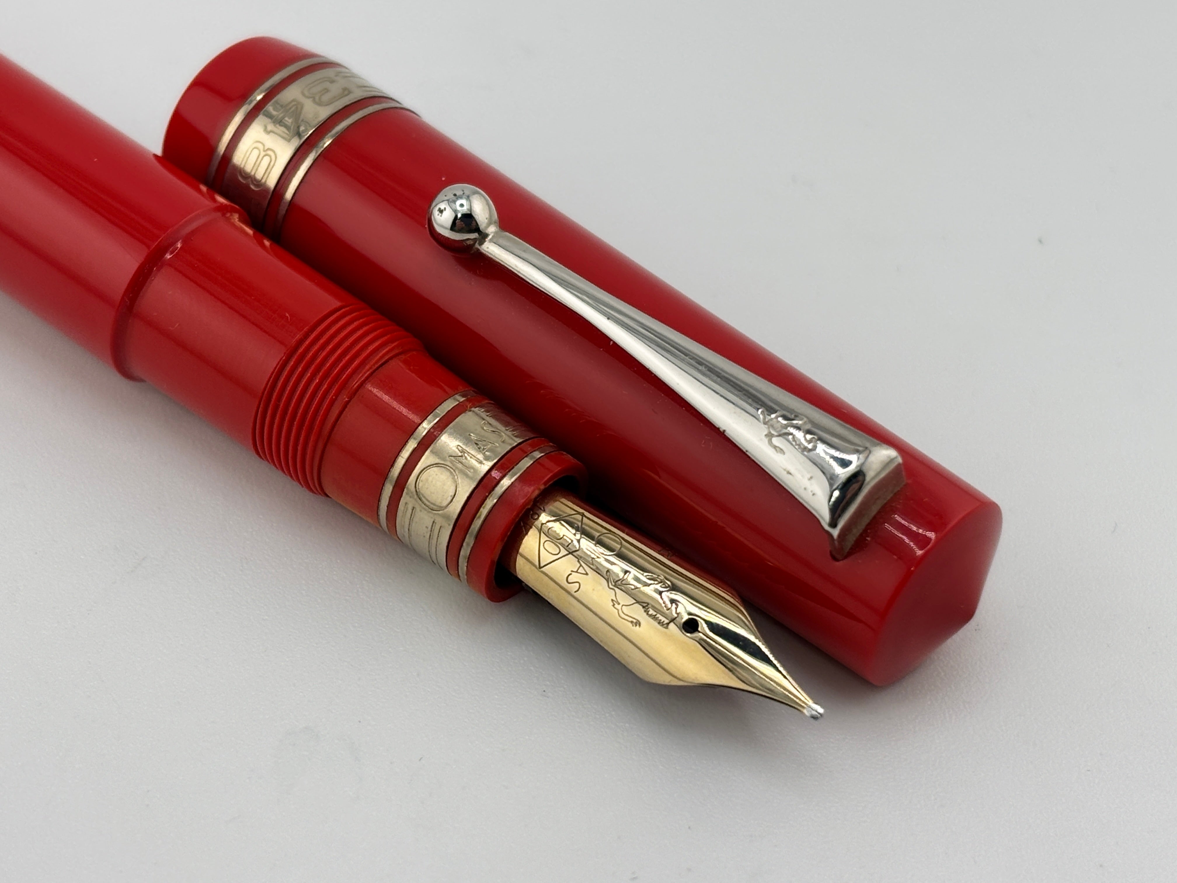OMAS Red Ferrari 348 Challenge Fountain Pen - Medium 18kt Gold Nib