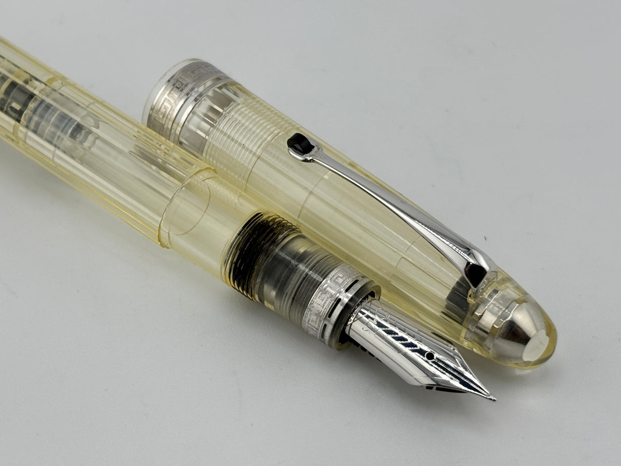 OMAS "Vision" Ogiva Transparent Fluted Demonstrator Fountain Pen - Medium 18kt Gold Nib