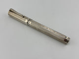 Montegrappa  War of the Roses York Special Edition Faceted .925 Sterling Silver  Fountain Pen - Fine 18kt Gold Nib