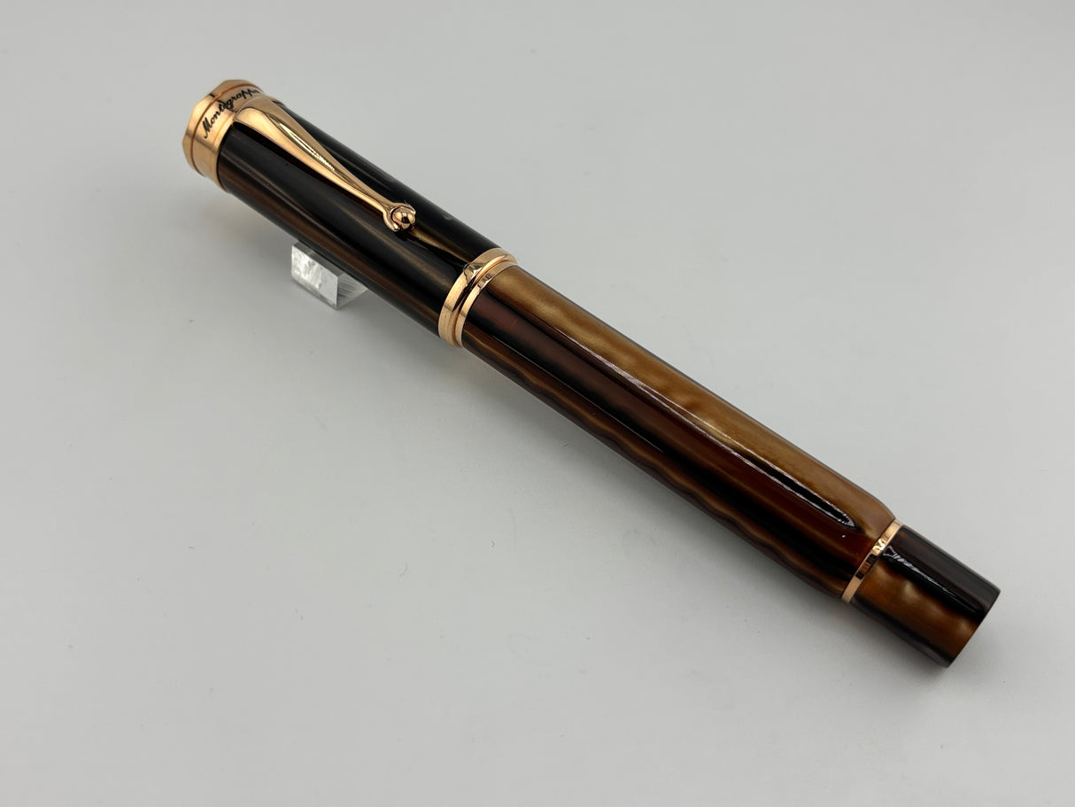 Montegrappa Oversized Grand Ducale Brown Limited Edition Fountain Pen - Medium 18kt Gold Nib