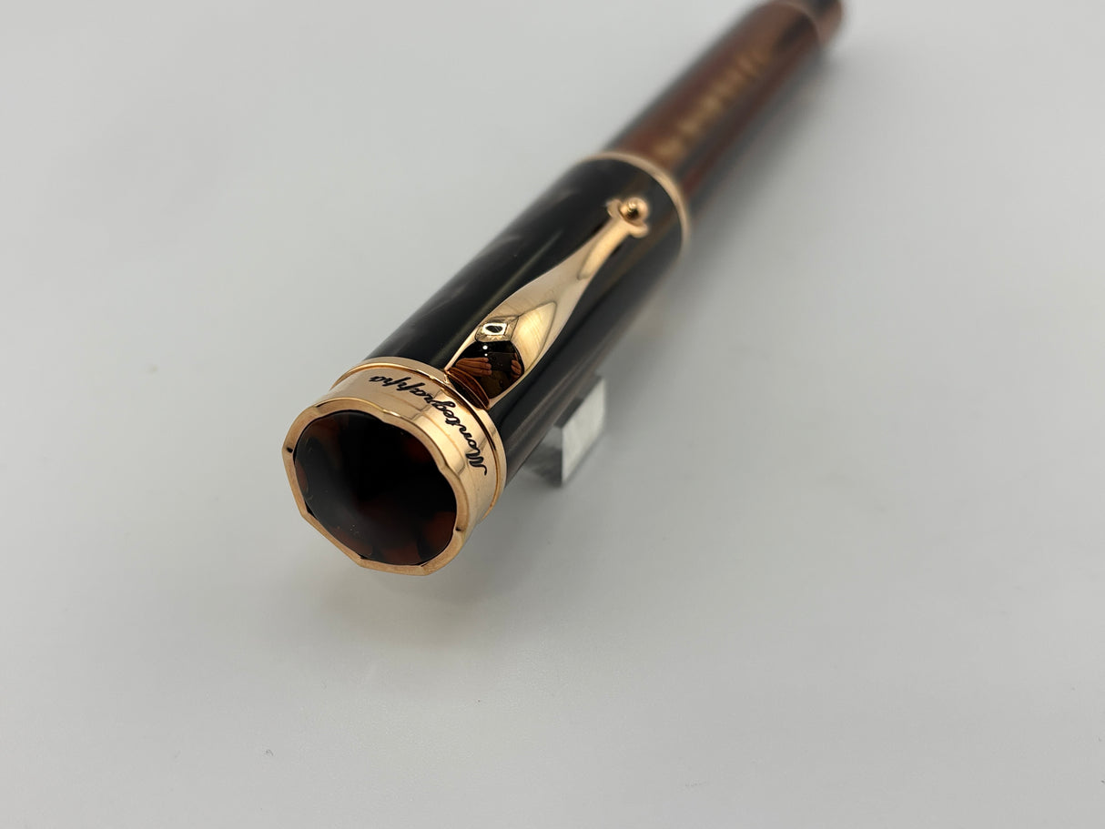 Montegrappa Oversized Grand Ducale Brown Limited Edition Fountain Pen - Medium 18kt Gold Nib