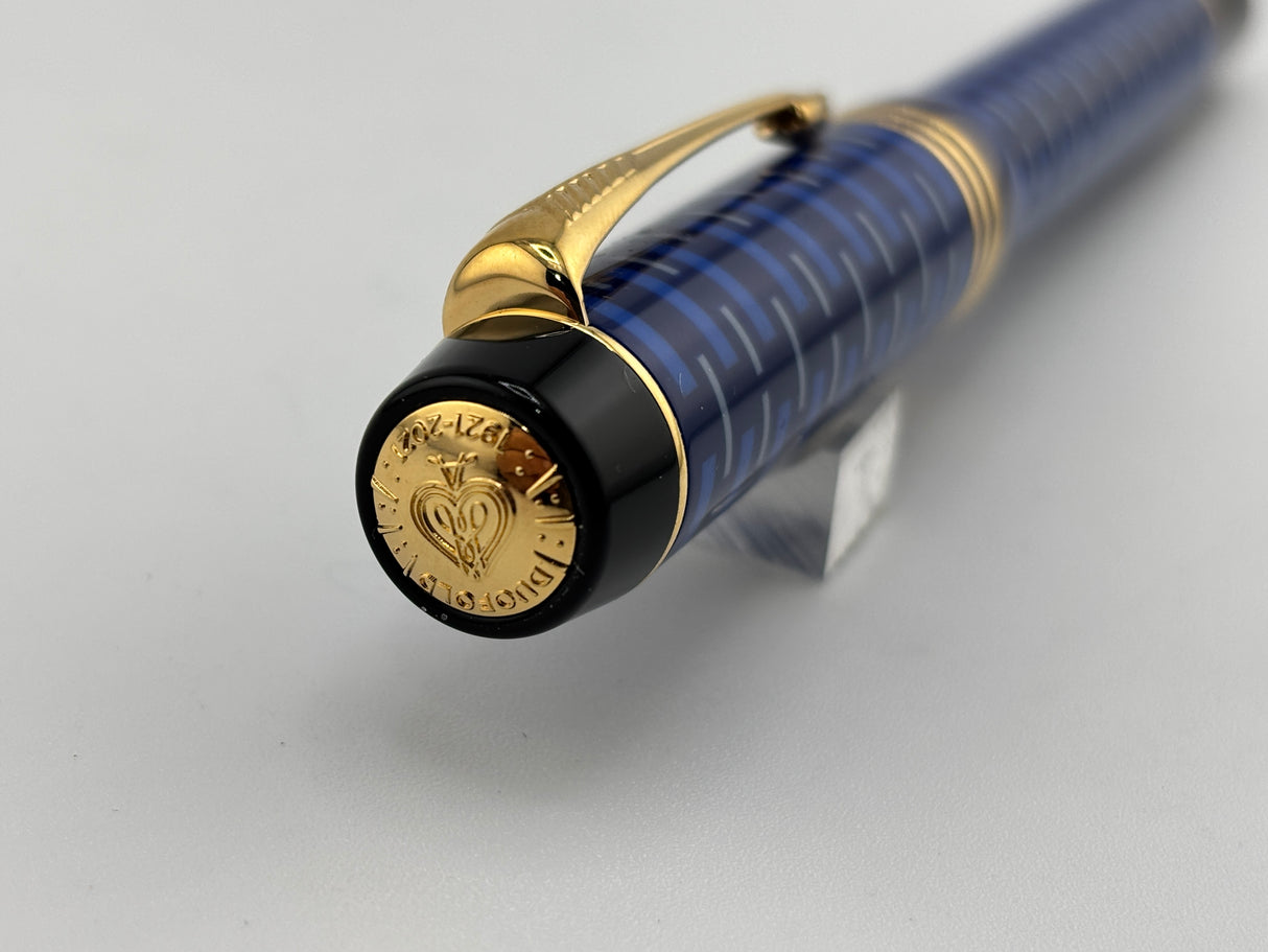 Parker Duofold 100th Anniversary Centennial Special Edition Blue - Medium 18kt Gold Nib