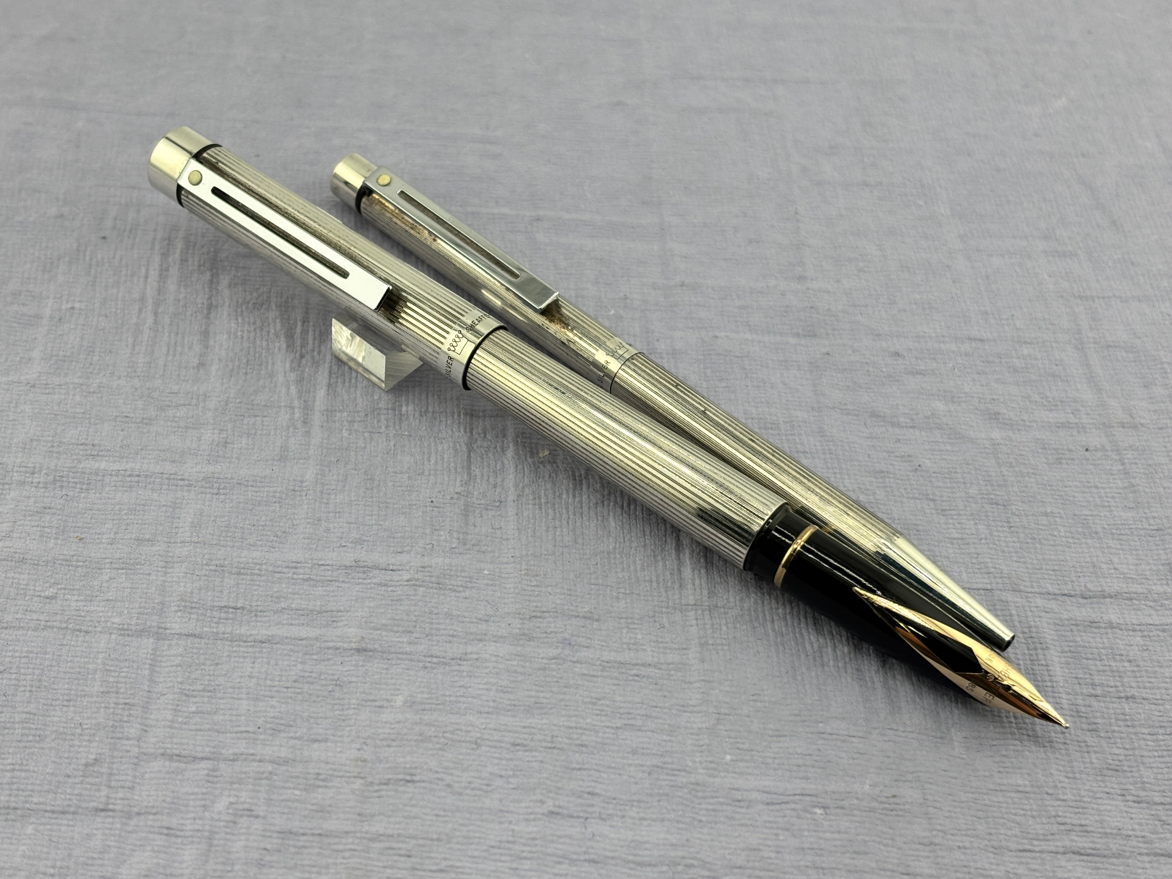Sheaffer Targa Set full sterling silver 925 - Fountain Pen and