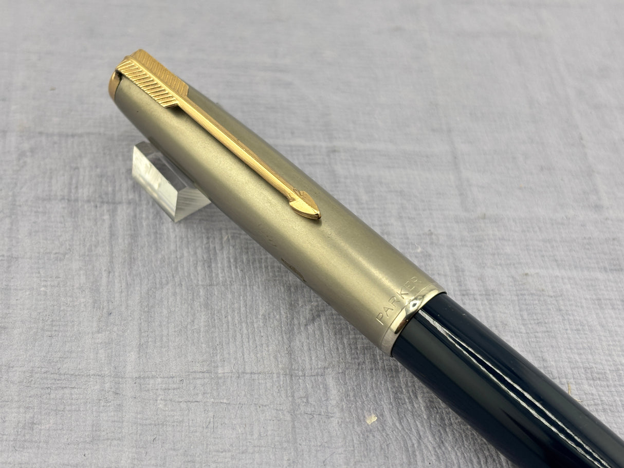 Parker 51 Navy Blue Chrome Cap Aerometric -  Fountain Pen