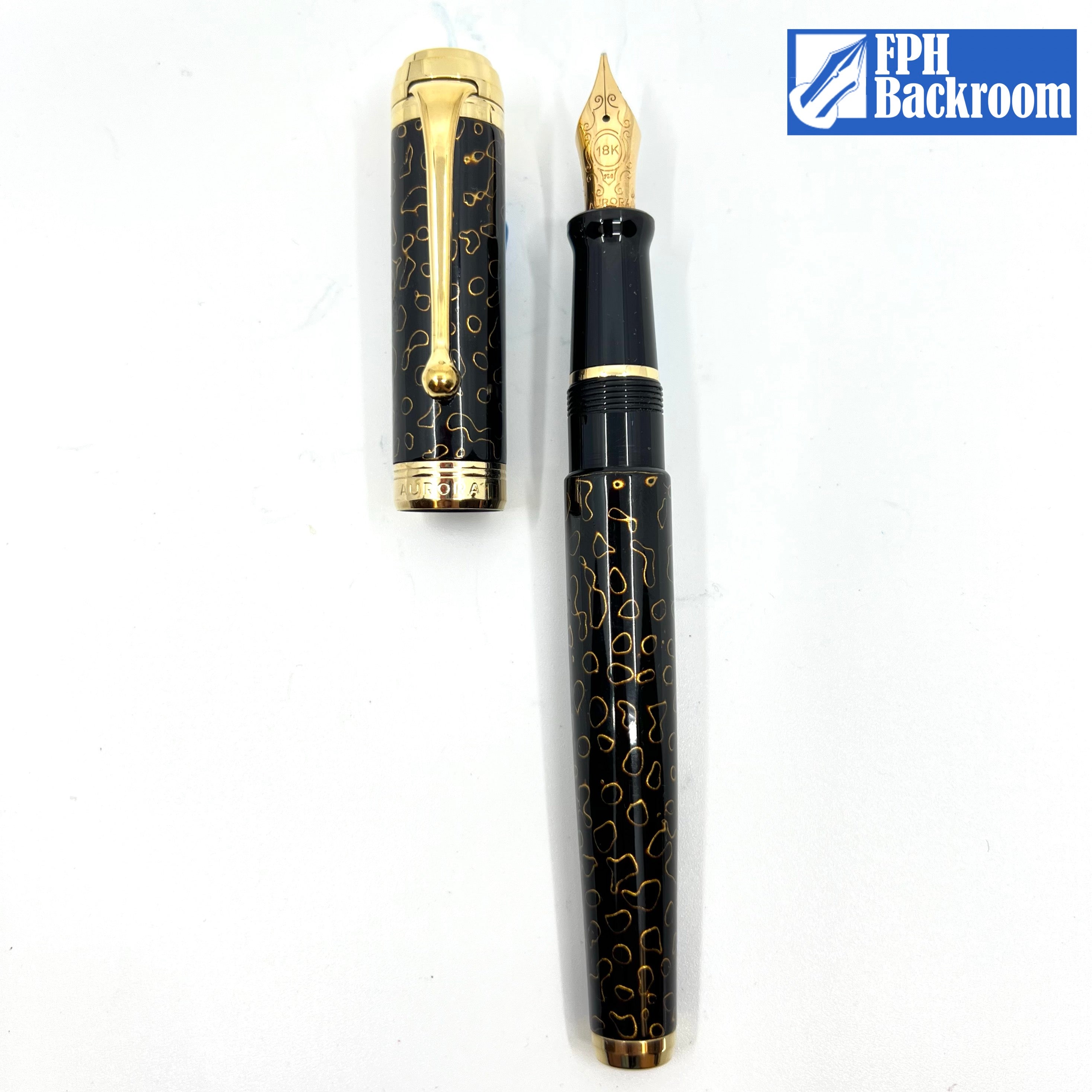 邦楽 AURORA Philosophy Aurora Bicentennial Italian Flag Green – 18K Medium Nib