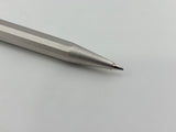 Omas 502 Mechanical Pencil circa 1990 faceted Satin metal