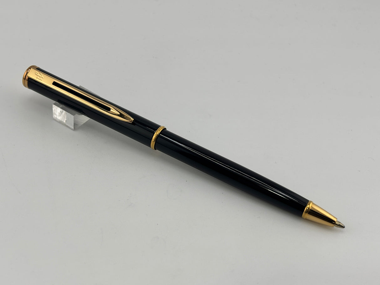 Waterman Maestro  Black Lacquer gold trim - Ball Pen