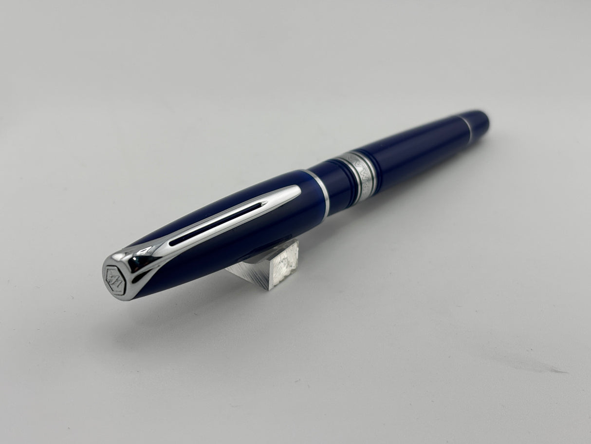Waterman Charleston Blue silver chrome  - Fountain Pen