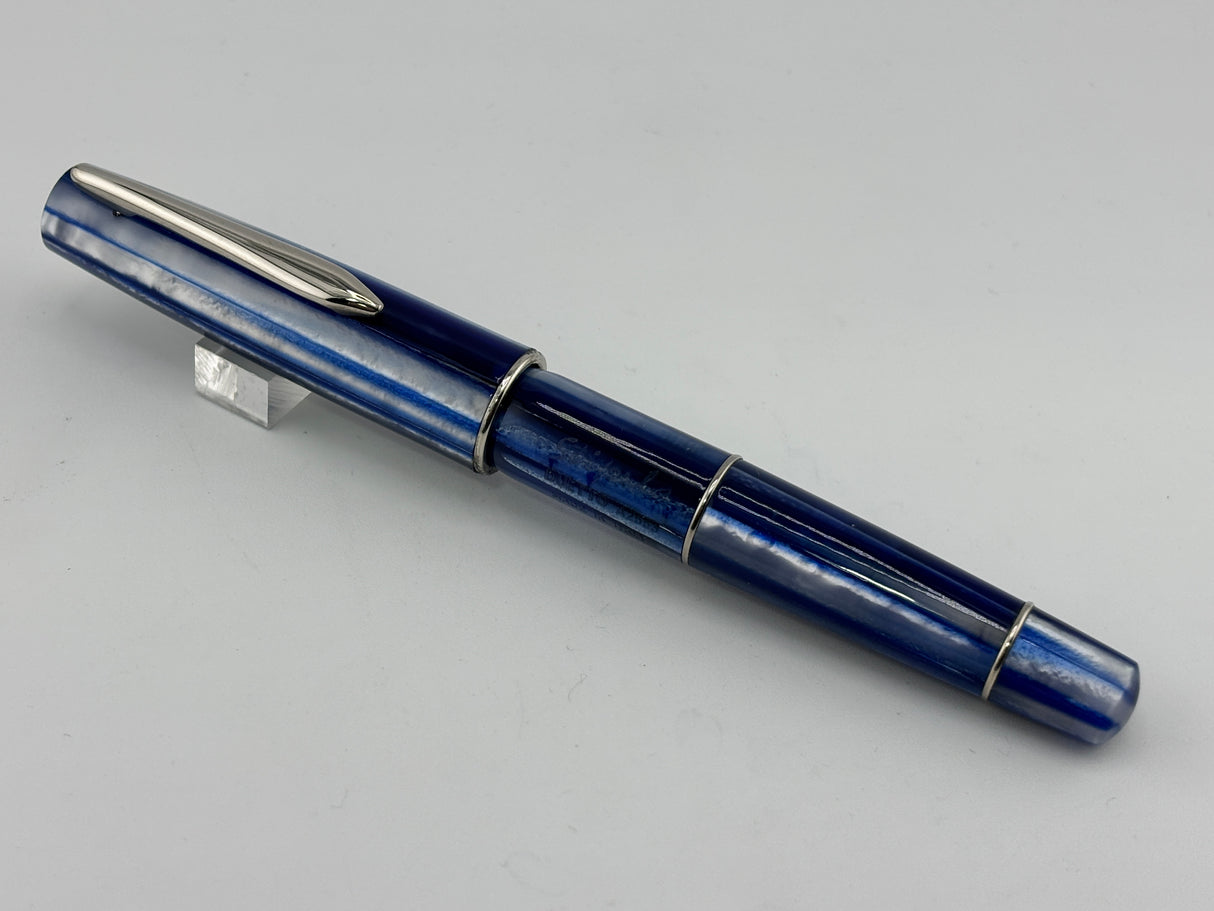 Stipula Duetto Pacific Blue Gold nib 18K Fine - Fountain Pen