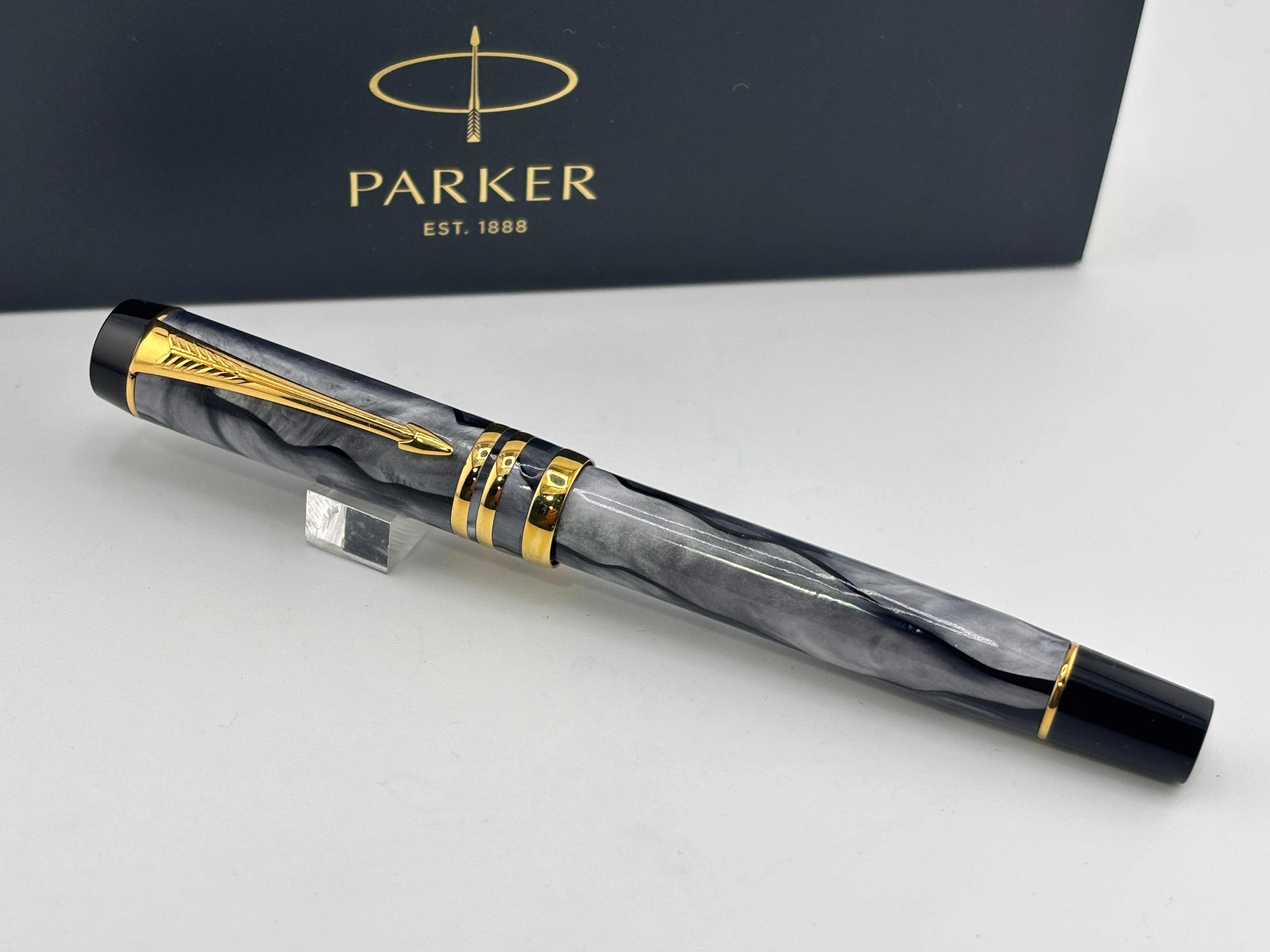 Parker Duofold International Mk II Grey Pearl 1998 - Roller ball