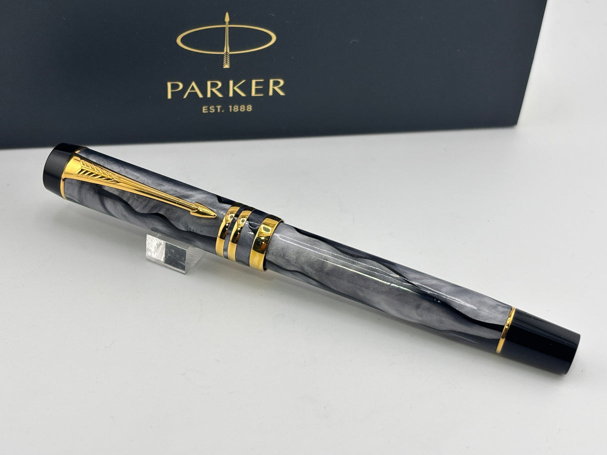Parker Duofold International Mk II Grey Pearl 1998 - Roller ball