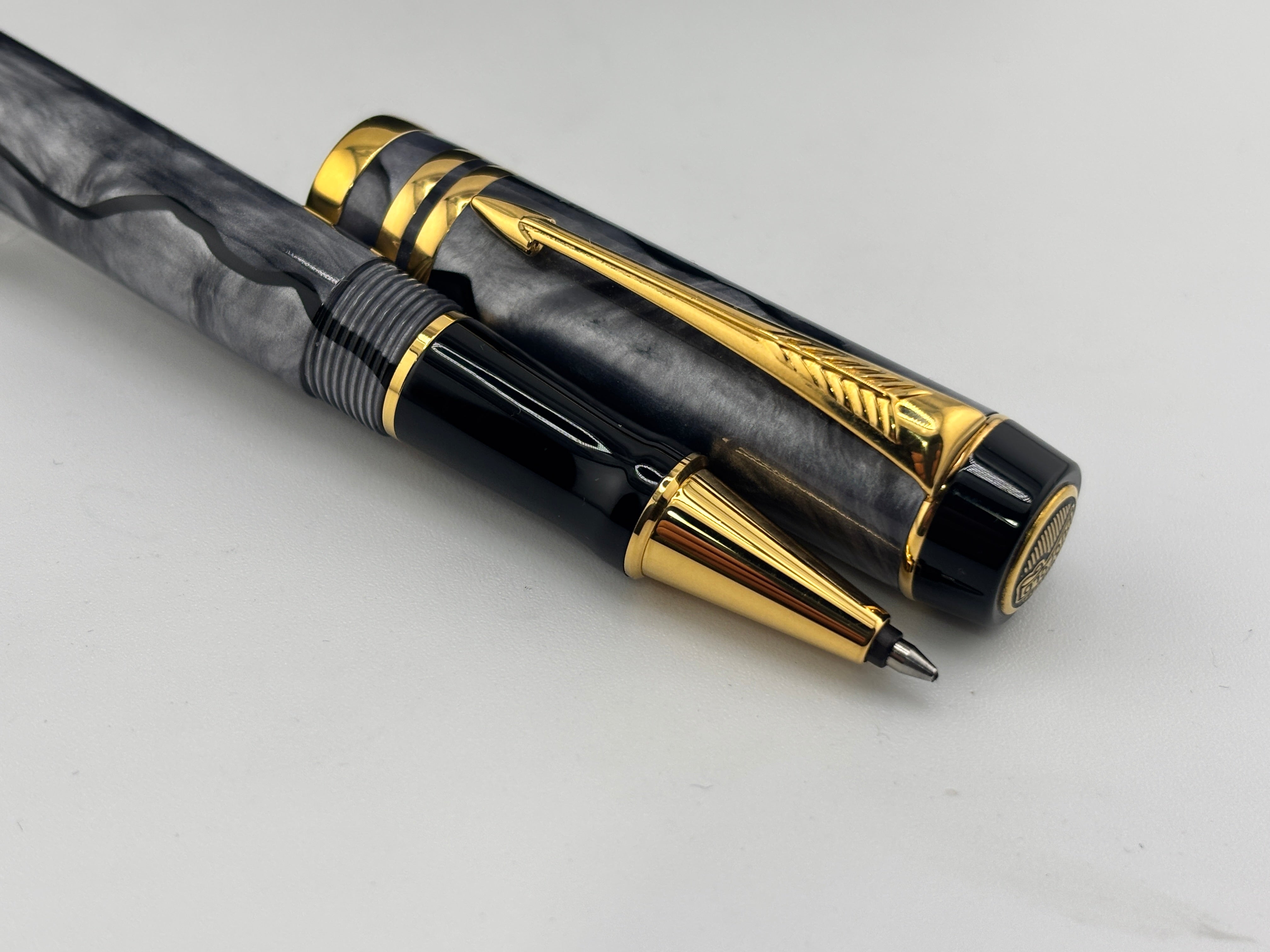Parker Duofold International Mk II Grey Pearl 1998 - Roller ball