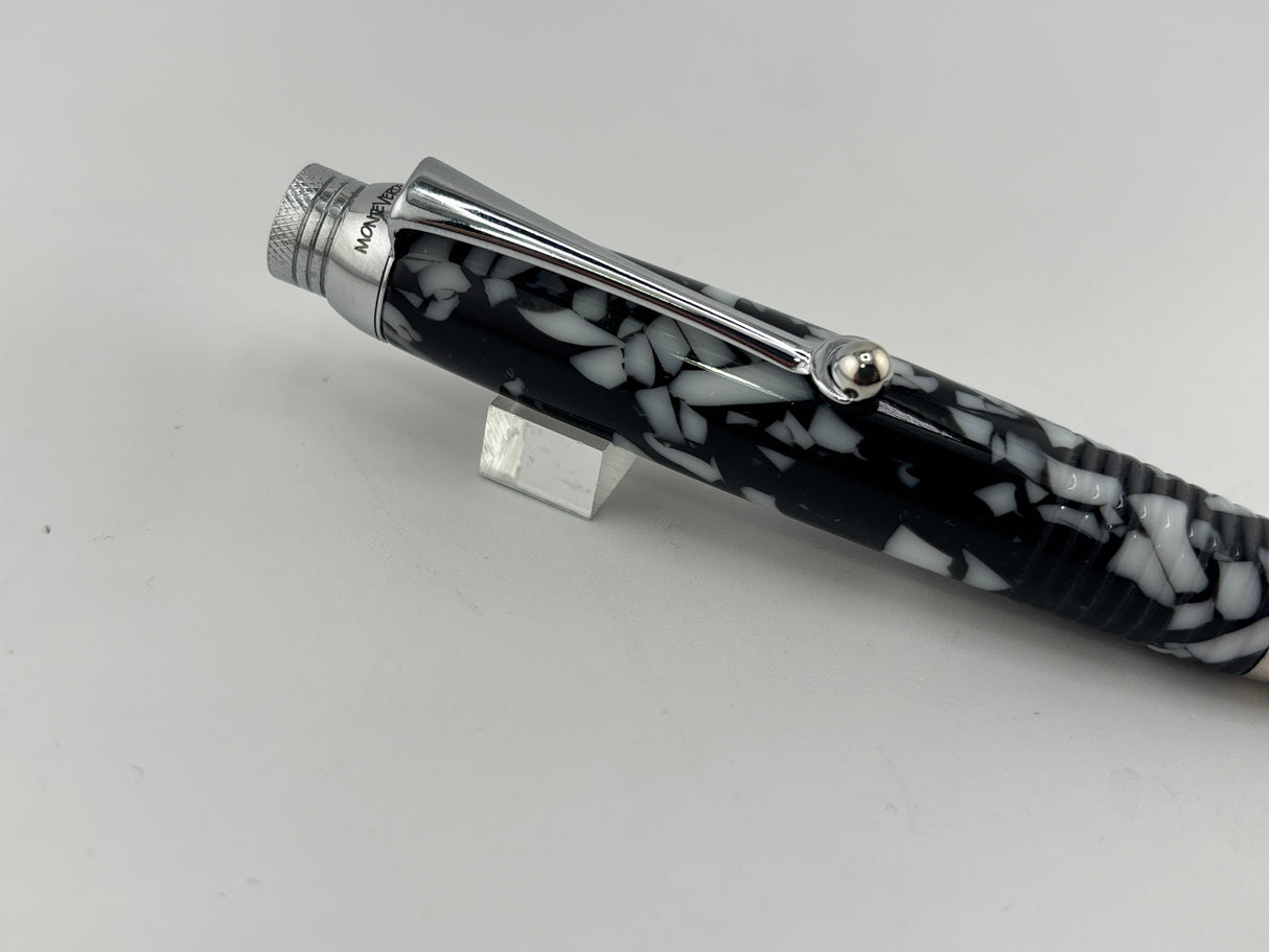 Monteverde Grafica Black and white Cracked Ice - Architect graphite lead Pencil