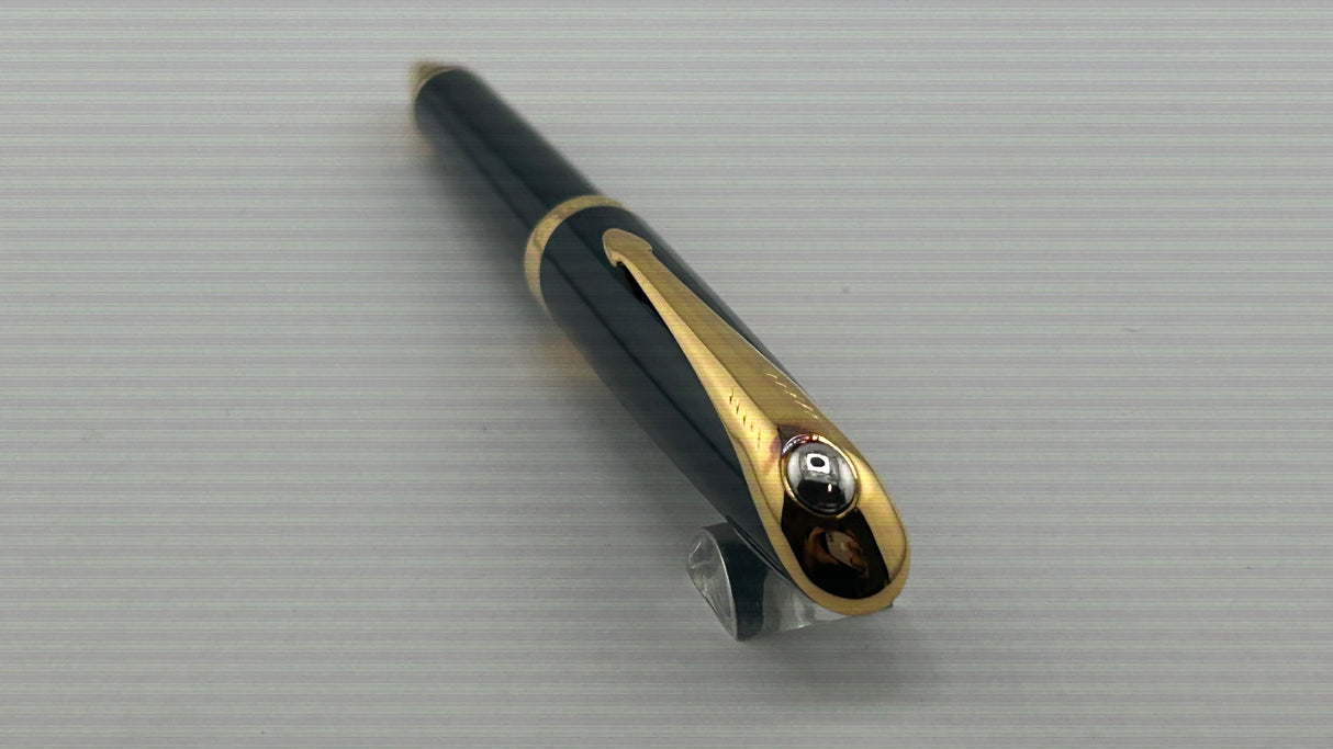 Parker Ellipse Metallic Blue Gold Plated Trim - Ball Pen