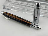Breitling Pen Horn Bronze barrel chrome cap - Ball Pen