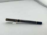 Waterman Laureat II Black Gun Chrome /  Gold Trim - Roller Ball