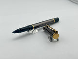 Waterman Laureat II Black Gun Chrome /  Gold Trim - Roller Ball